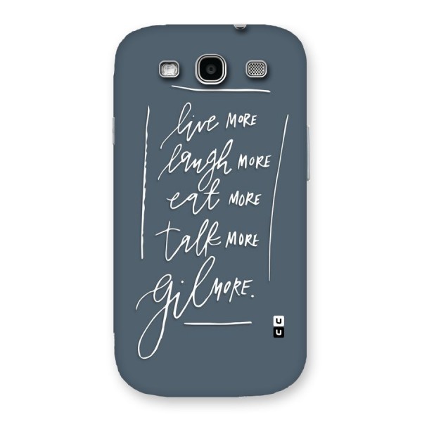 Live Laugh More Back Case for Galaxy S3 Neo