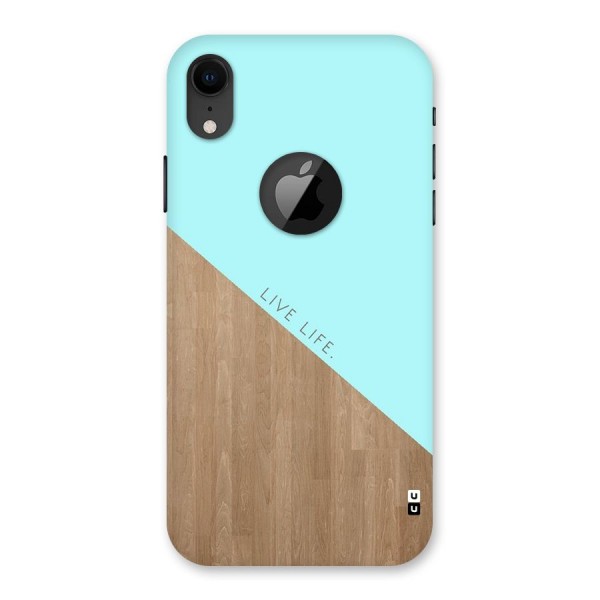 Live Life Back Case for iPhone XR Logo Cut