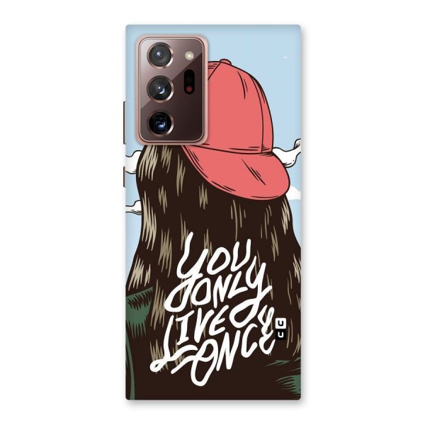 Live Once Back Case for Galaxy Note 20 Ultra