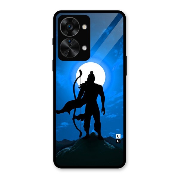 Lord Ram Illustration Glass Back Case for OnePlus Nord 2T