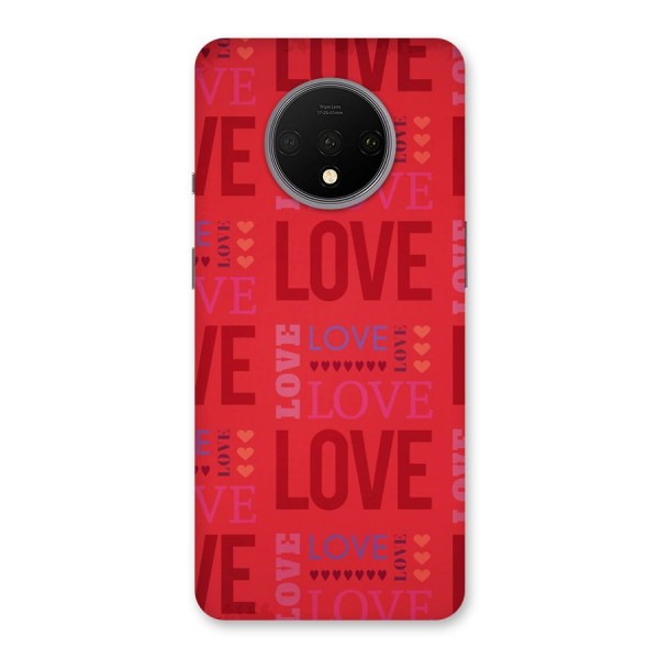 Love Pattern Back Case for OnePlus 7T