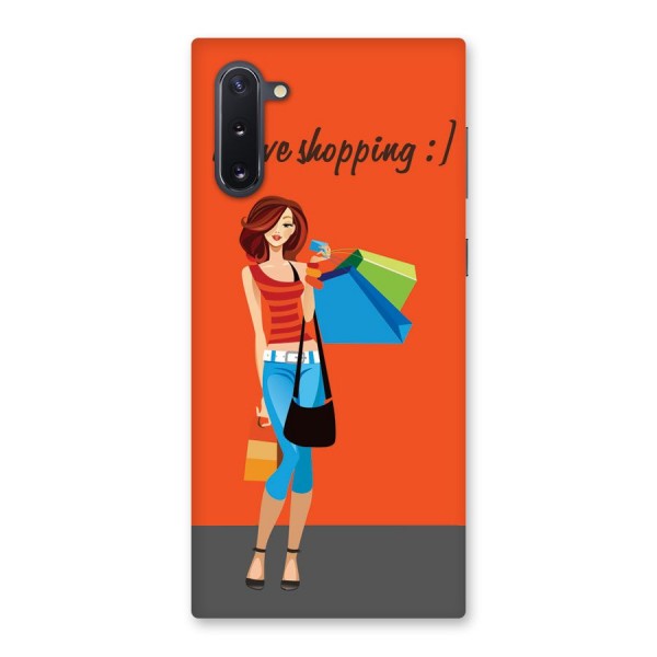 Love Shopping Classy Girl Back Case for Galaxy Note 10