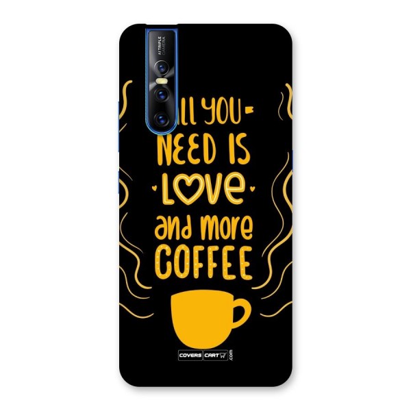 Love and More Coffee Back Case for Vivo V15 Pro