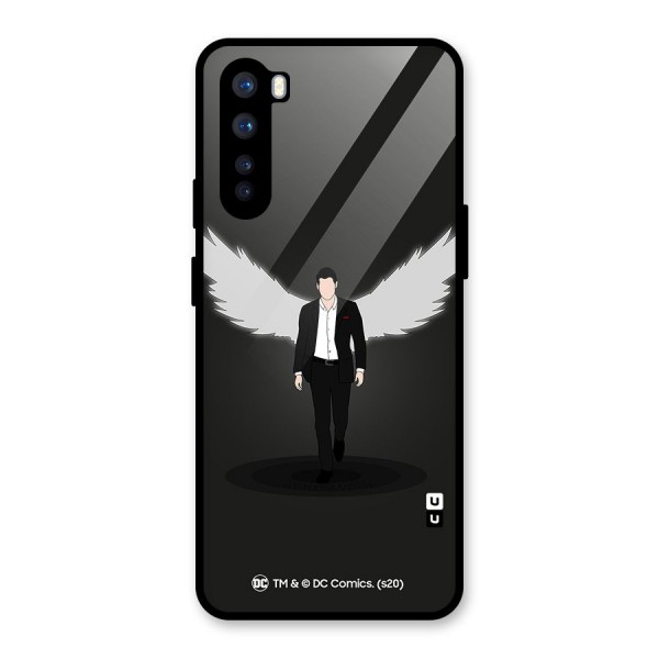 Lucifer Minimalistic Archangel Art Glass Back Case for OnePlus Nord