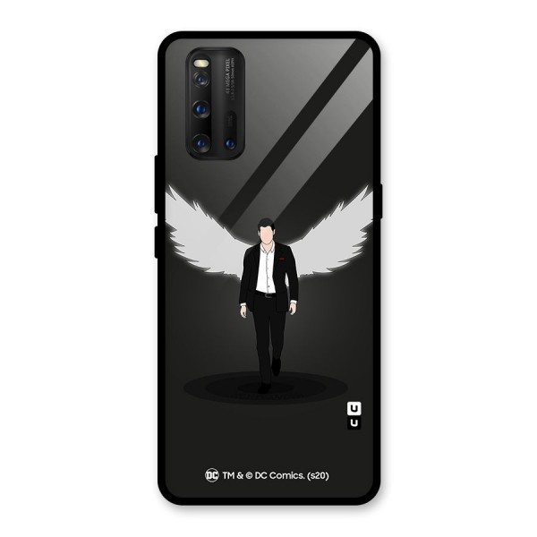 Lucifer Minimalistic Archangel Art Glass Back Case for Vivo iQOO 3