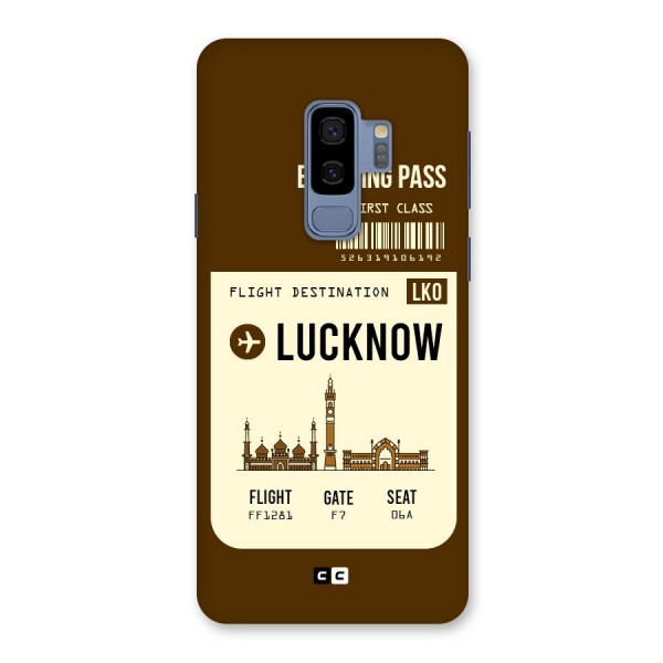 Lucknow Boarding Pass Back Case for Galaxy S9 Plus