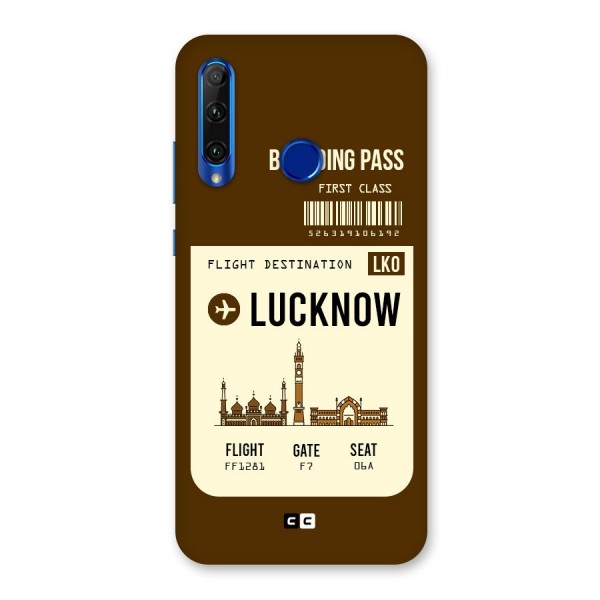 Lucknow Boarding Pass Back Case for Honor 20i