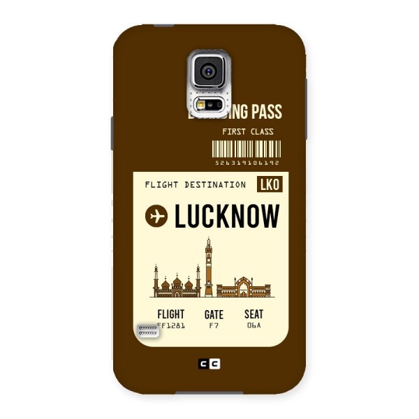 Lucknow Boarding Pass Back Case for Samsung Galaxy S5