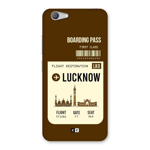 Lucknow Boarding Pass Back Case for Vivo Y53