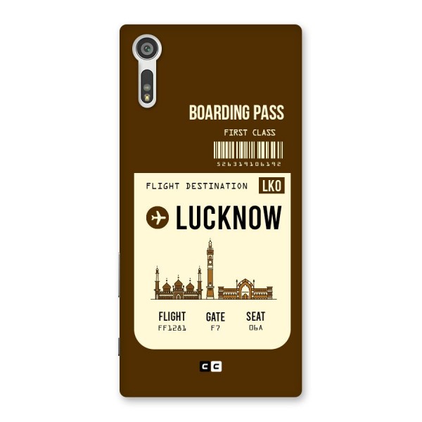 Lucknow Boarding Pass Back Case for Xperia XZ