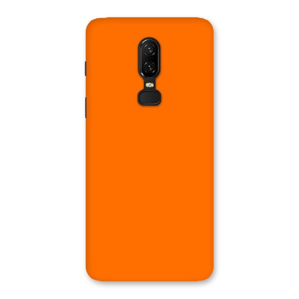 Mac Orange Back Case for OnePlus 6