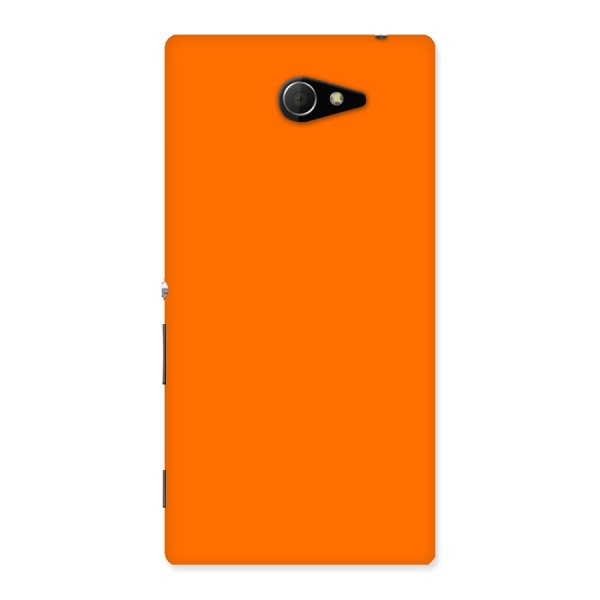 Mac Orange Back Case for Sony Xperia M2