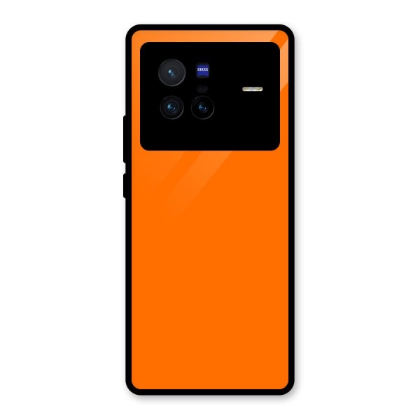 Mac Orange Glass Back Case for Vivo X80