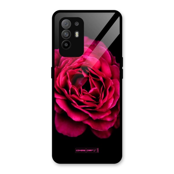 Magical Rose Glass Back Case for Oppo F19 Pro Plus 5G