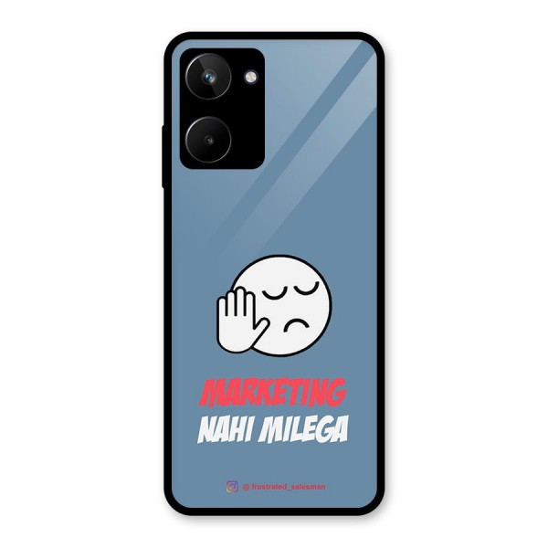 Marketing Nahi Milega SteelBlue Glass Back Case for Realme 10