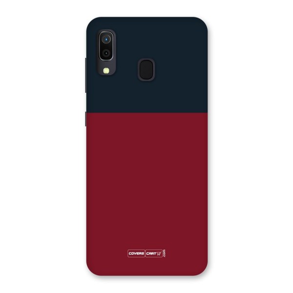 Maroon and Navy Blue Back Case for Galaxy A20
