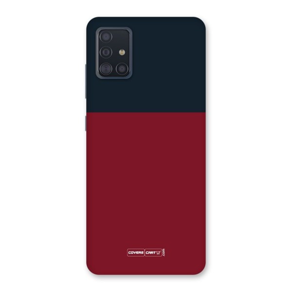 Maroon and Navy Blue Back Case for Galaxy A51