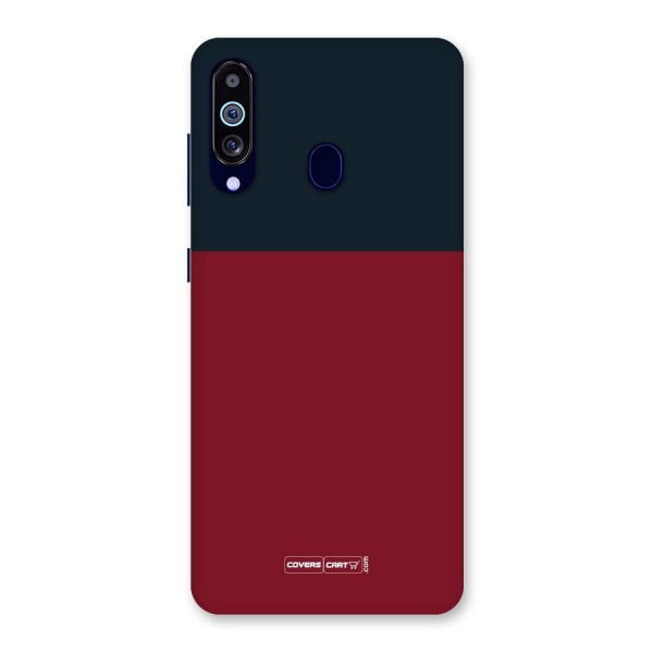 Maroon and Navy Blue Back Case for Galaxy M40
