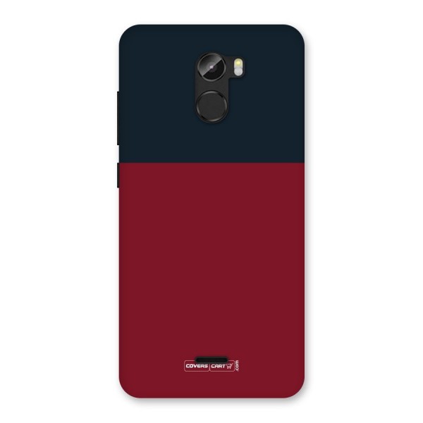 Maroon and Navy Blue Back Case for Gionee X1