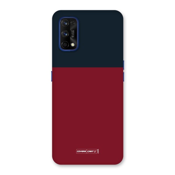 Maroon and Navy Blue Back Case for Realme 7 Pro