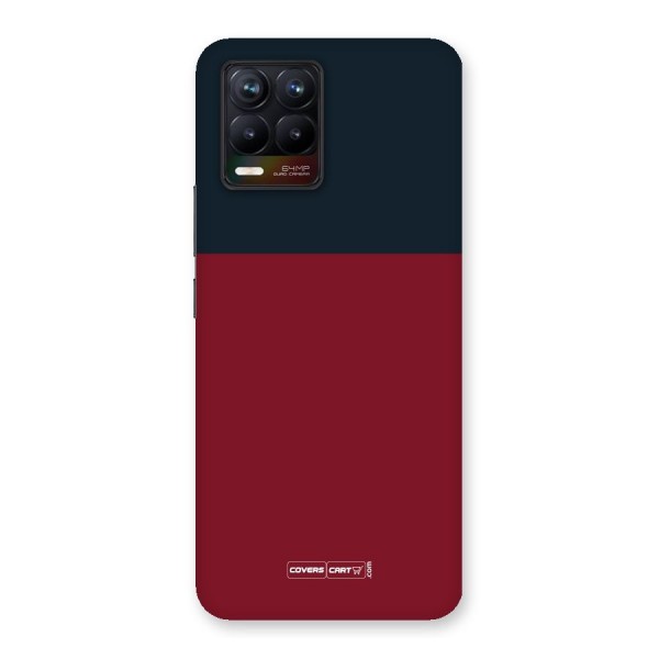 Maroon and Navy Blue Back Case for Realme 8