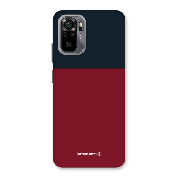 Maroon and Navy Blue Back Case for Redmi Note 10