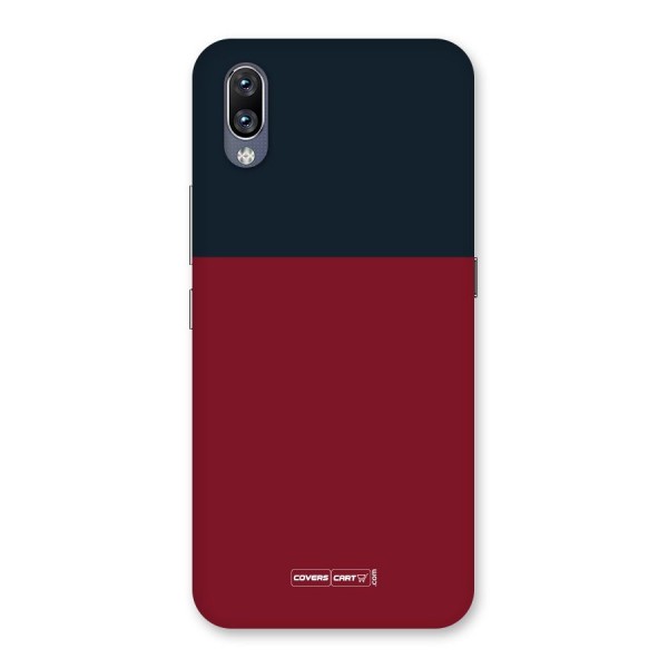Maroon and Navy Blue Back Case for Vivo NEX