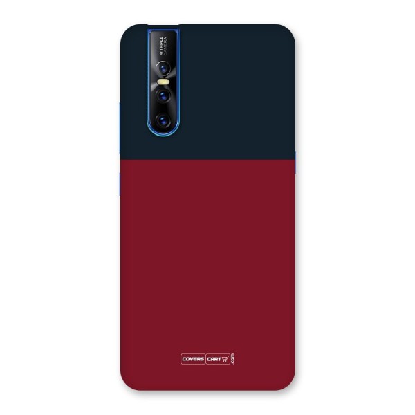 Maroon and Navy Blue Back Case for Vivo V15 Pro