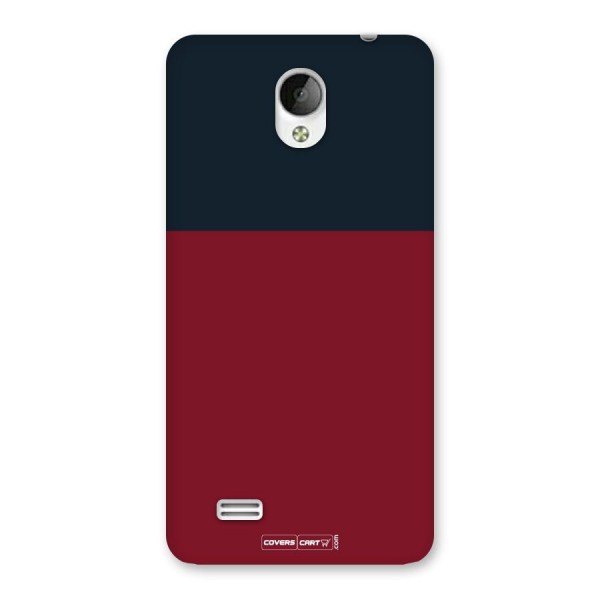 Maroon and Navy Blue Back Case for Vivo Y21