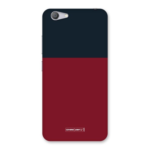 Maroon and Navy Blue Back Case for Vivo Y53