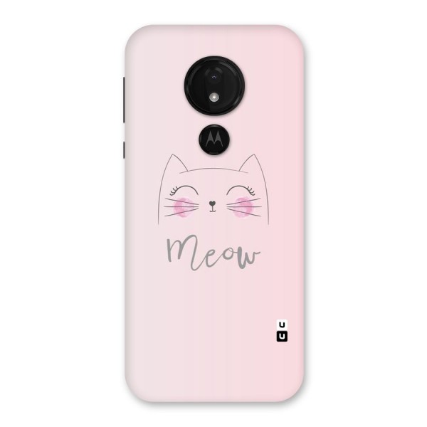 Meow Pink Back Case for Moto G7 Power