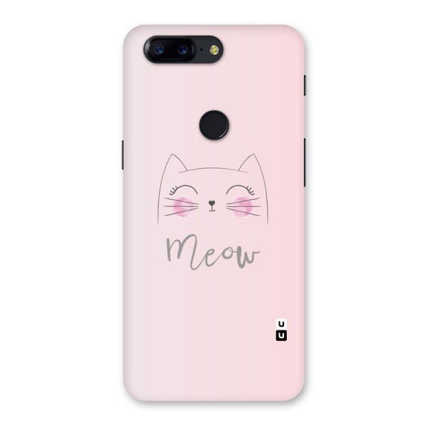 Meow Pink Back Case for OnePlus 5T