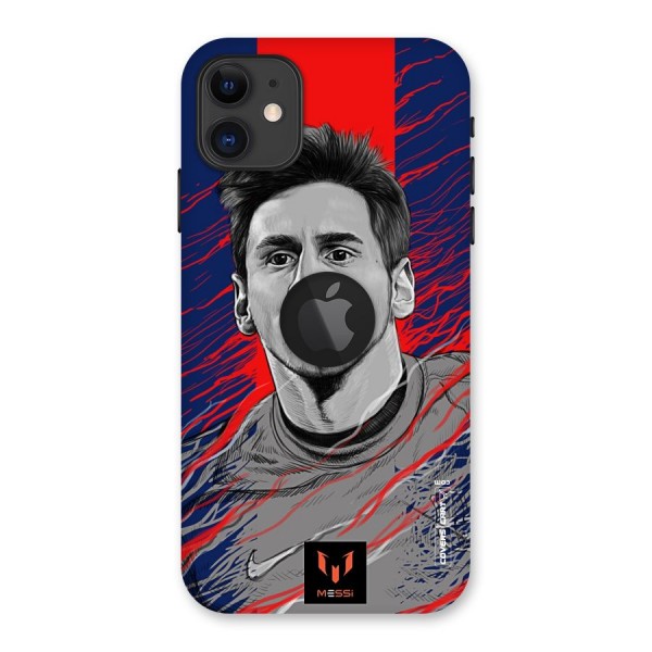 Messi For FCB Back Case for iPhone 11 Logo Cut
