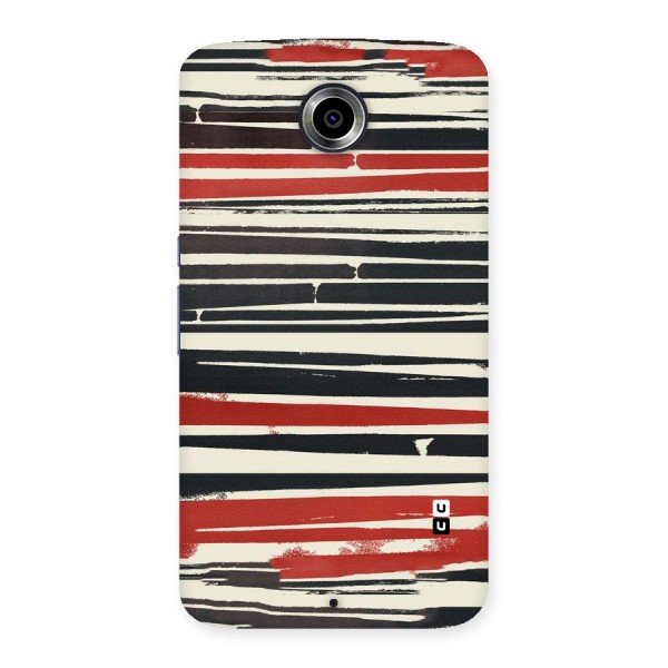 Messy Vintage Stripes Back Case for Nexsus 6