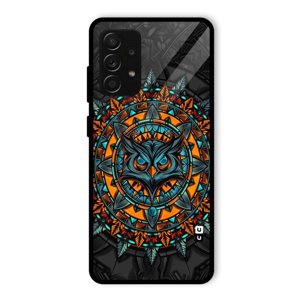 Mighty Owl Artwork Glass Back Case for Galaxy A53 5G