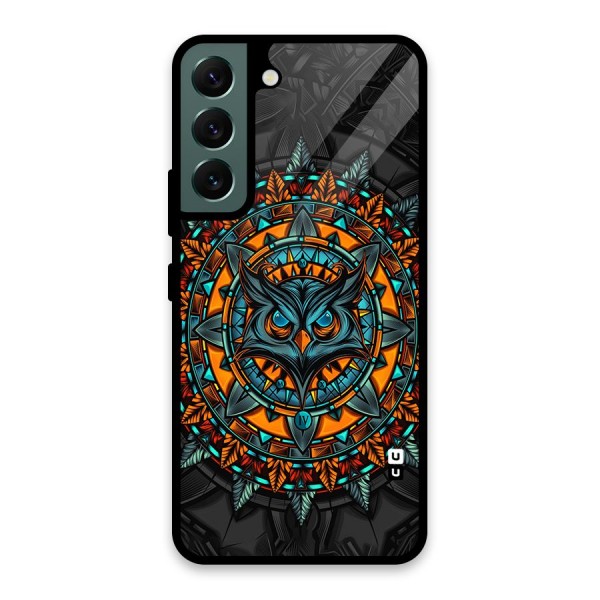 Mighty Owl Artwork Glass Back Case for Galaxy S22 5G