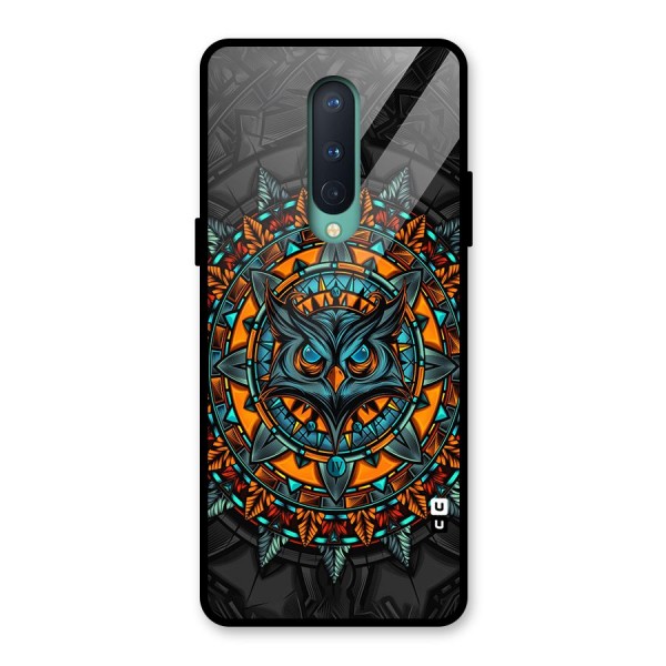 Mighty Owl Artwork Glass Back Case for OnePlus 8