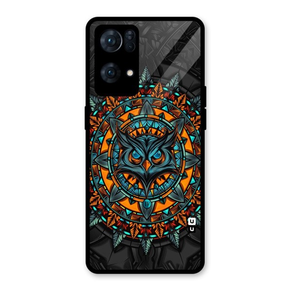 Mighty Owl Artwork Glass Back Case for Oppo Reno7 Pro 5G