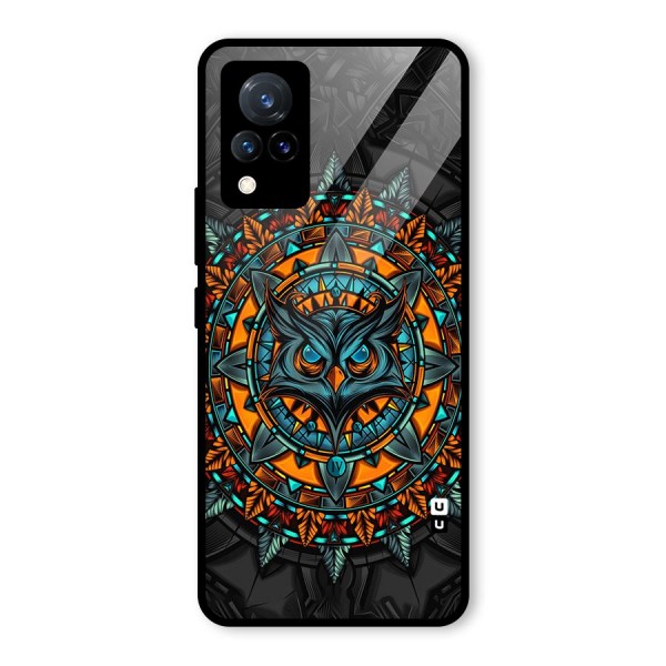 Mighty Owl Artwork Glass Back Case for Vivo V21 5G