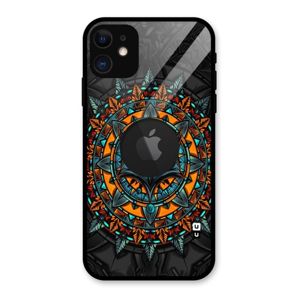 Mighty Owl Artwork Glass Back Case for iPhone 11 Logo Cut