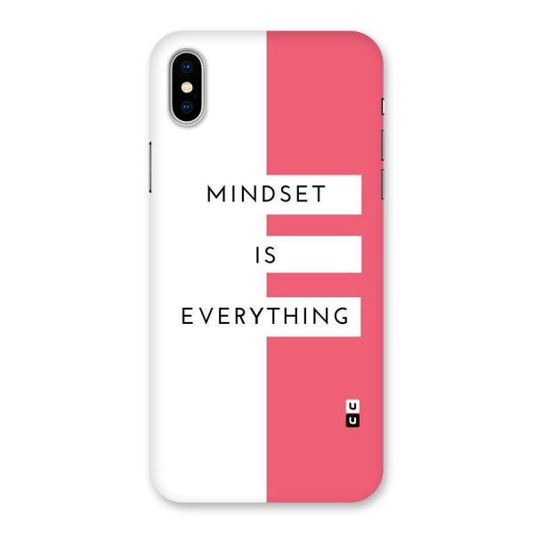 Mindset is Everything Back Case for iPhone X
