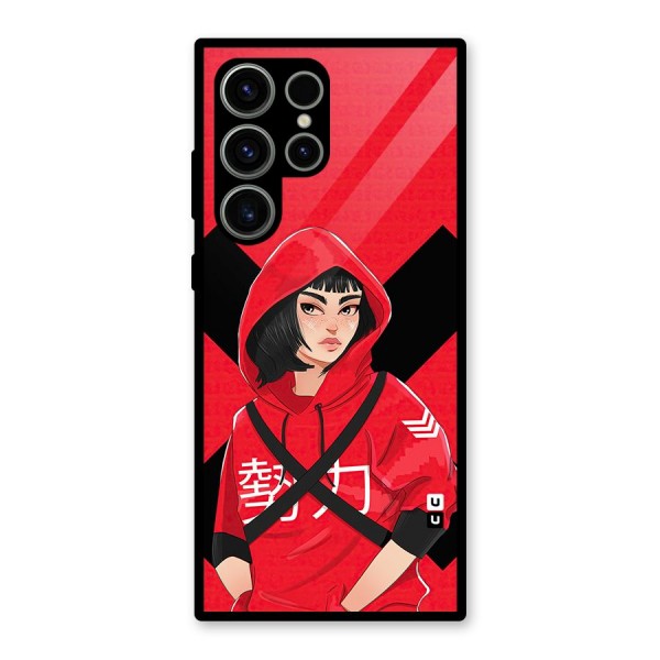 Money Heist Tokyo Digital Art Glass Back Case for Galaxy S23 Ultra