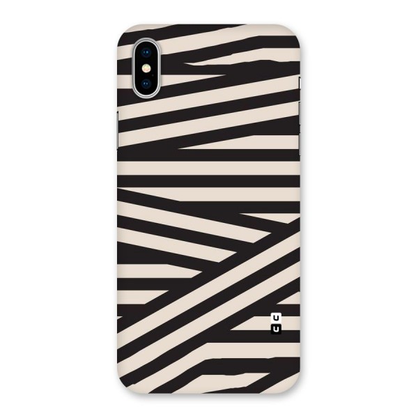 Monochrome Lines Back Case for iPhone X