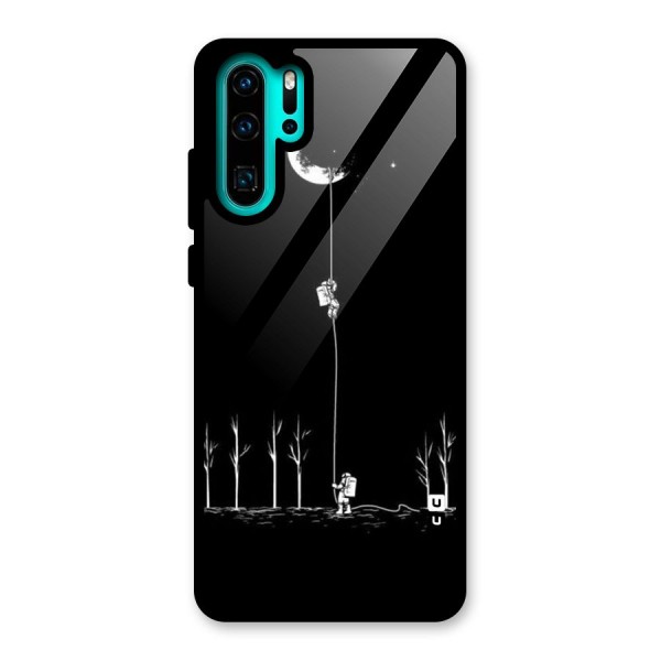 Moon Man Glass Back Case for Huawei P30 Pro