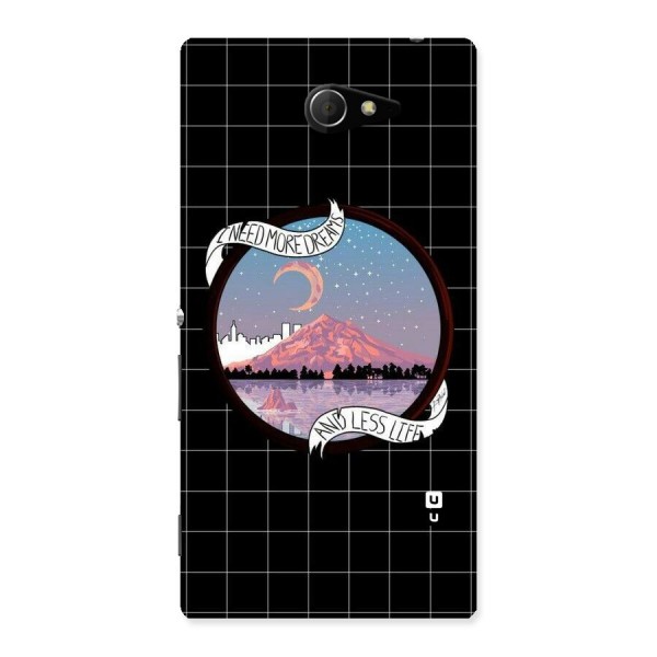 More Dreams Back Case for Sony Xperia M2