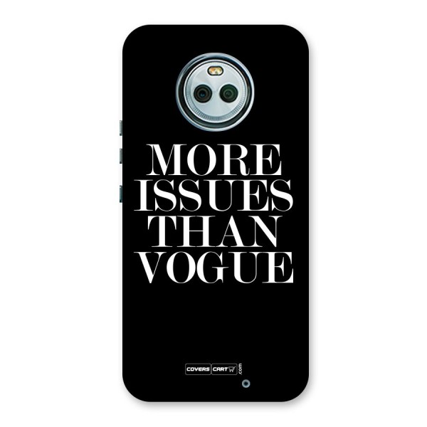 More Issues than Vogue (Black) Back Case for Moto X4