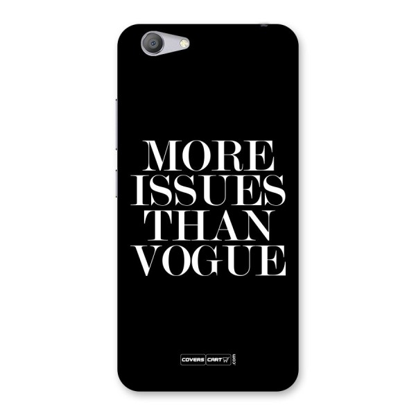 More Issues than Vogue (Black) Back Case for Vivo Y53