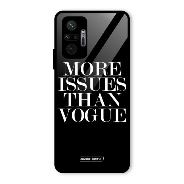 More Issues than Vogue (Black) Glass Back Case for Redmi Note 10 Pro Max
