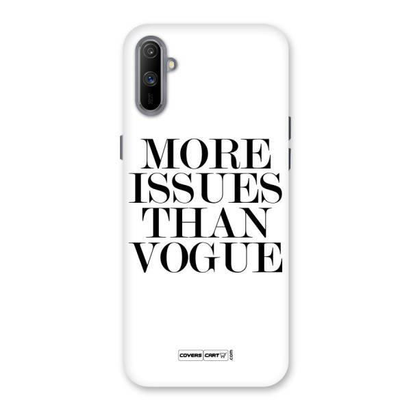 More Issues than Vogue (White) Back Case for Realme C3