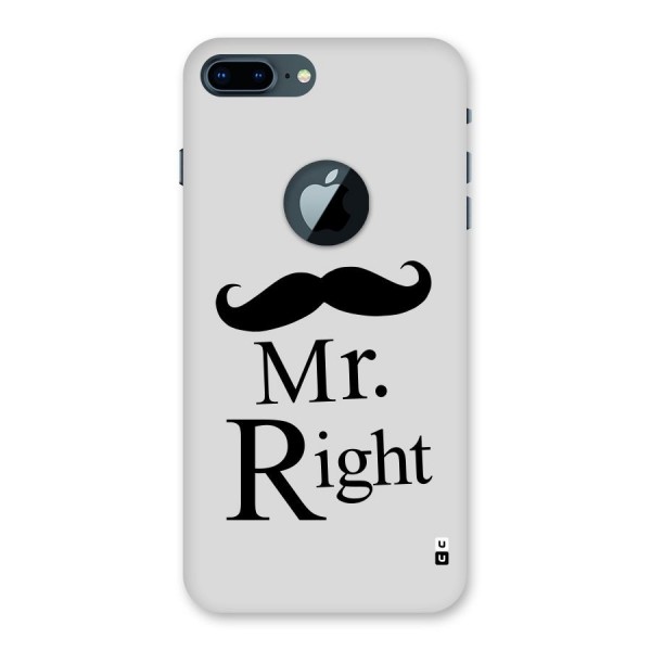Mr. Right. Back Case for iPhone 7 Plus Logo Cut